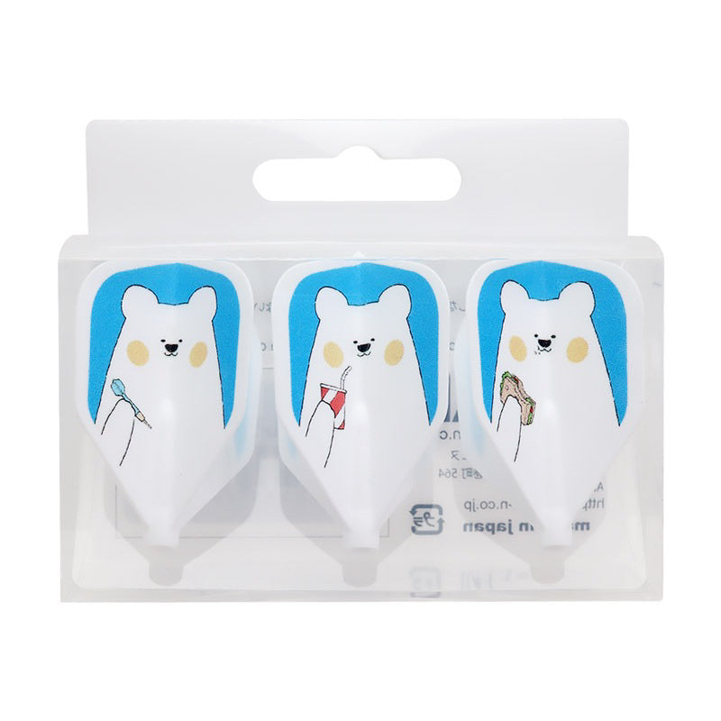 D.Craft x Fit Flight • Polar Bear [Shape] • Dart Flights • SGDARTS