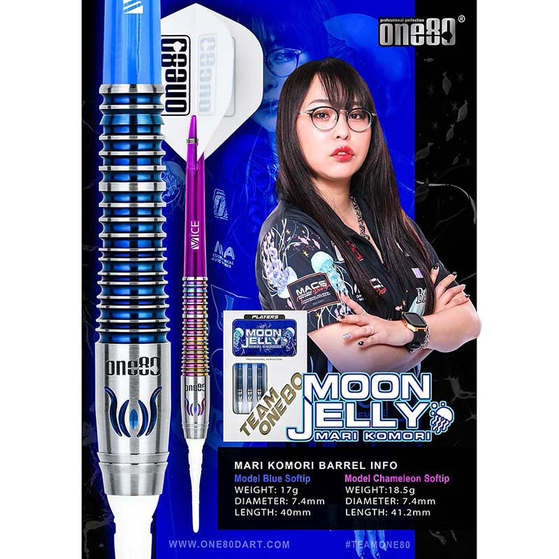 One80 Darts • Moon Jelly • Mari Komori • 17g 18.5g • SGDARTS