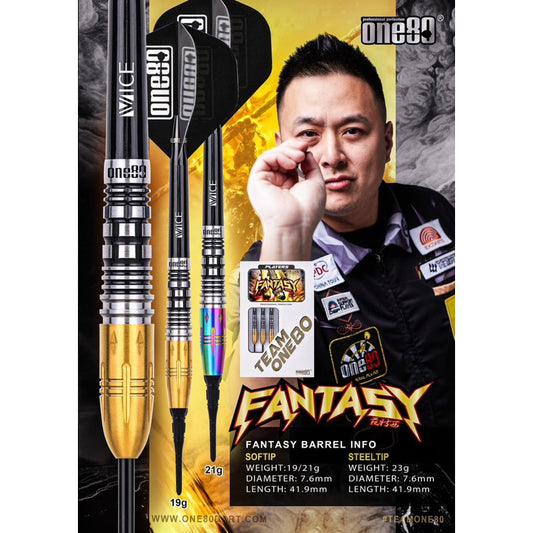 One80 Darts • Fantasy • Fan Texi • 19g 21g • SGDARTS