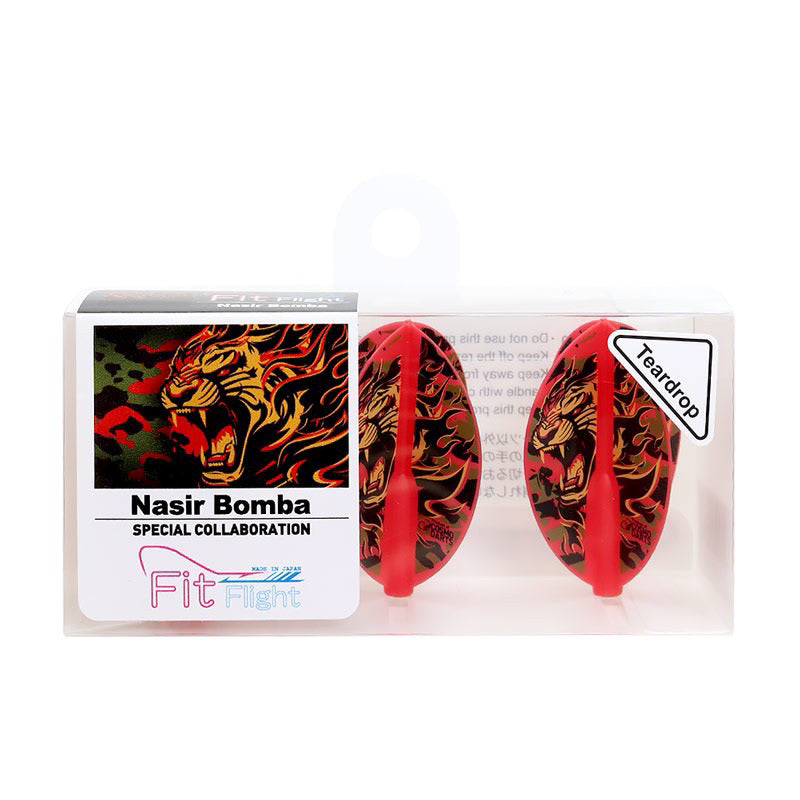 Fit Flight Player • Nasir Bomba [Shape] [Teardrop] • Dart Flights • SGDARTS