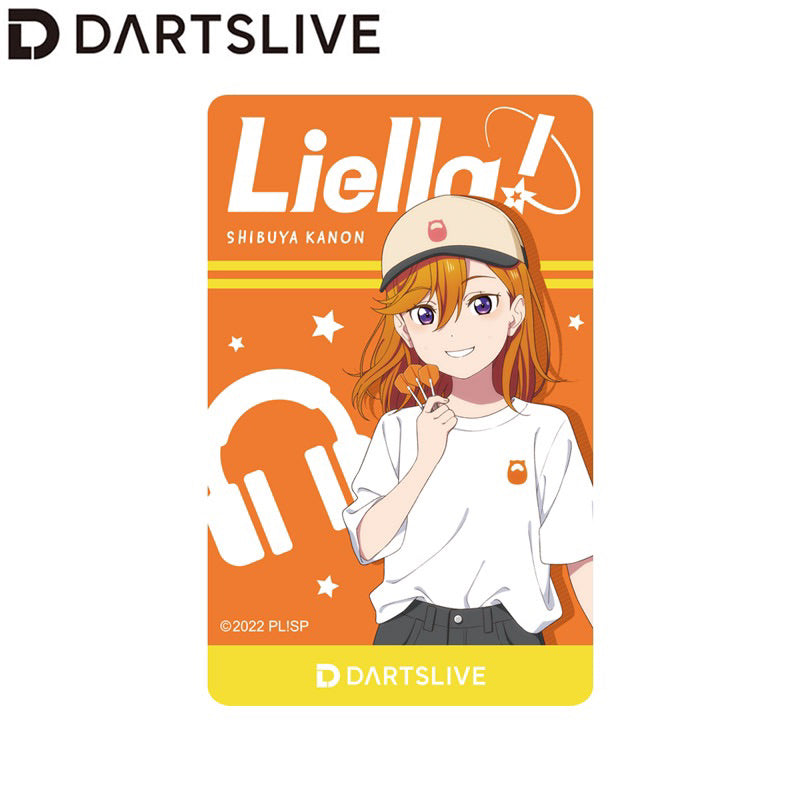 【Limited Edition】 Liella Dartslive Card • Shibuya Kanon Orange • DL2 Movie Theme DL3 Live Effect • SGDARTS