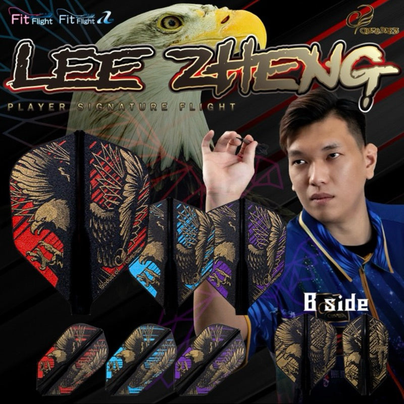 Fit Flight Player • Lee Zheng Eagle [Shape] [Super Slim] • Dart Flights • SGDARTS
