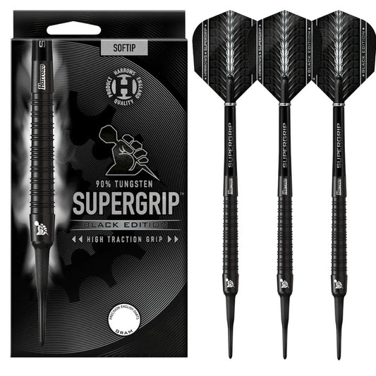Harrows Darts • Supergrip Black • 18g 20g • SGDARTS