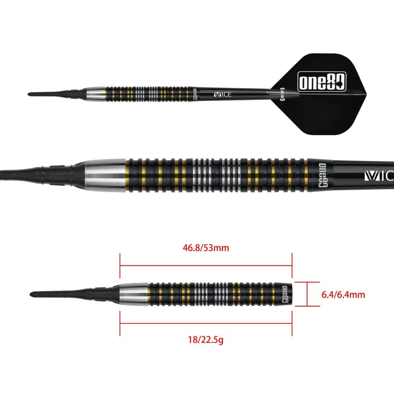 One80 Darts • Sabertooth • Tengku Shah • 18g 22.5g • SGDARTS