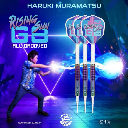 Target Darts • Rising Sun G8 All Grooved • Haruki Muramatsu • 19.5g • SGDARTS