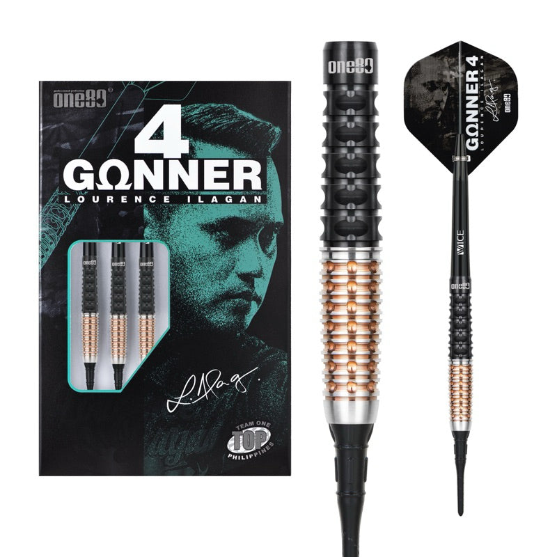 One80 Darts • Gunner 4 • Lourence Ilagan • 18g 20.5g 22g • SGDARTS