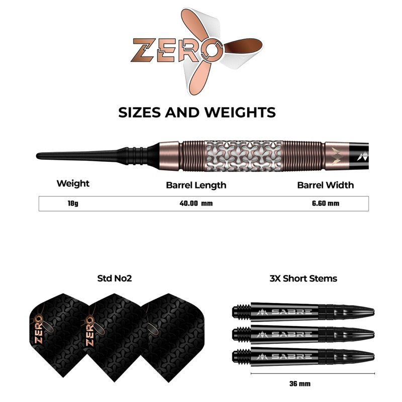 Mission Darts • Zero • 18g • SGDARTS