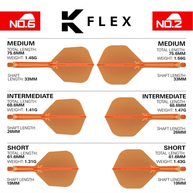 K Flex [Shape] • [Standard] • Target Darts • SGDARTS