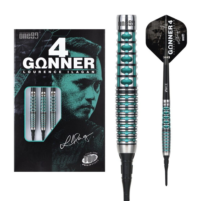 One80 Darts • Gunner 4 • Lourence Ilagan • 18g 20.5g 22g • SGDARTS