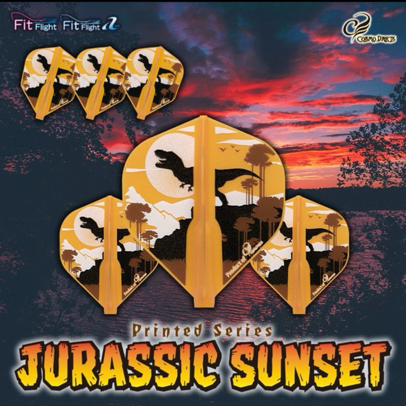 Fit Flight • Jurassic Sunset [Shape] • Dart Flights • SGDARTS