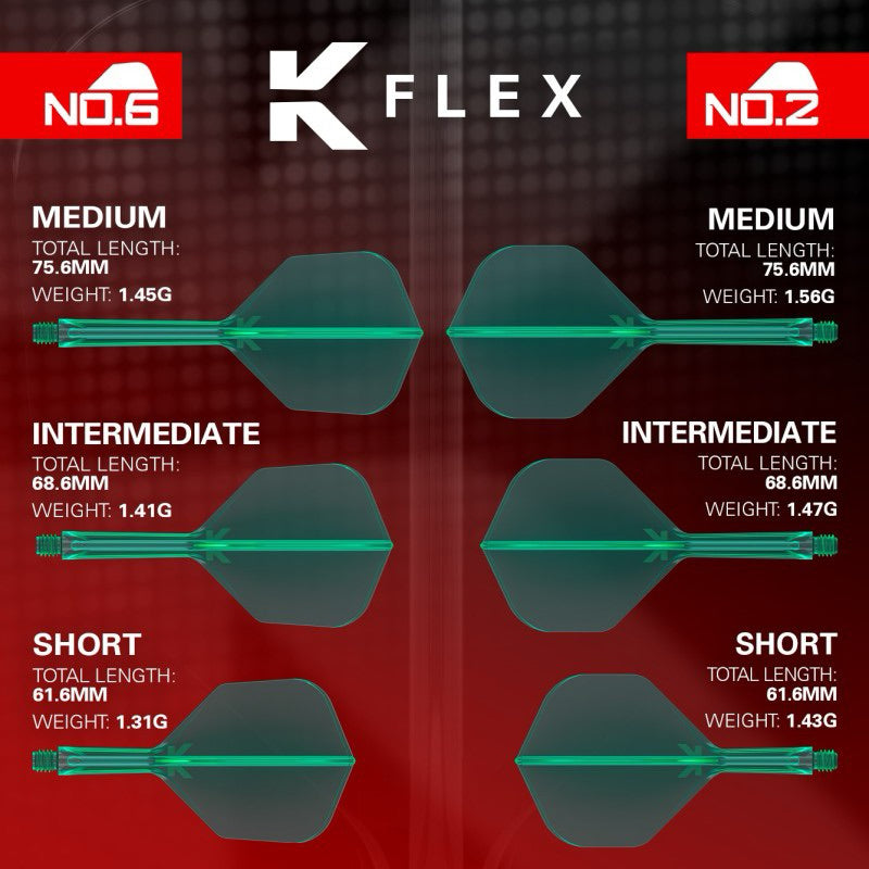 K Flex [Shape] • [Standard] • Target Darts • SGDARTS