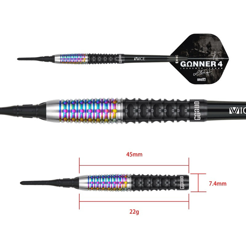 One80 Darts • Gunner 4 • Lourence Ilagan • 18g 20.5g 22g • SGDARTS