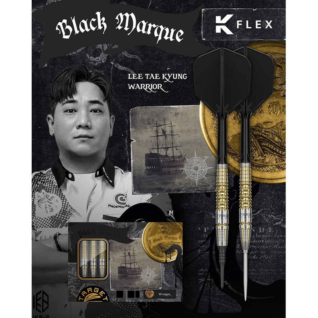 Target Darts • Black Marque Warrior • Lee Tae Kyung • 18.5g • SGDARTS