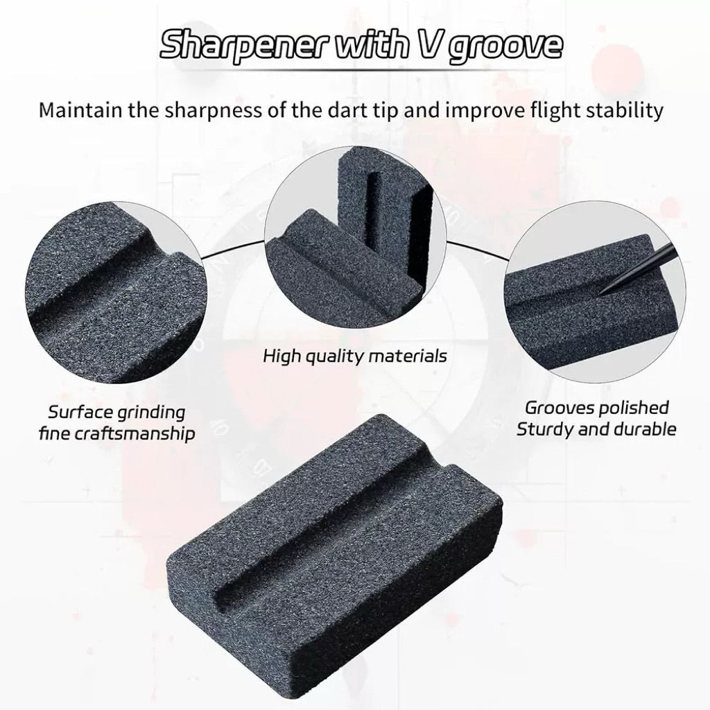 V Groove Sharpening Stone • Darts Sharpener • SGDARTS