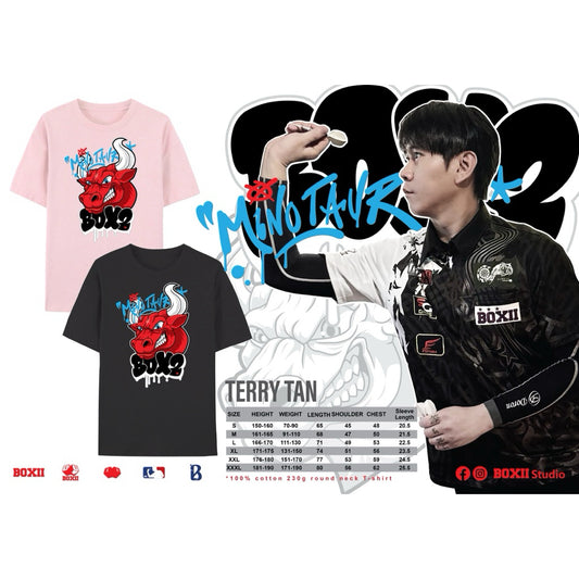 BOXII Minotaur Darts T-Shirt • Terry Tan • SGDARTS