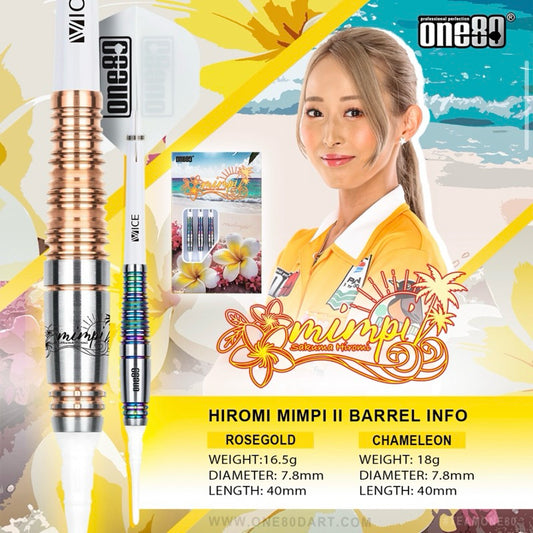 One80 Darts • Mimpi II • Sakuma Hiromi • 16.5g 18g • SGDARTS
