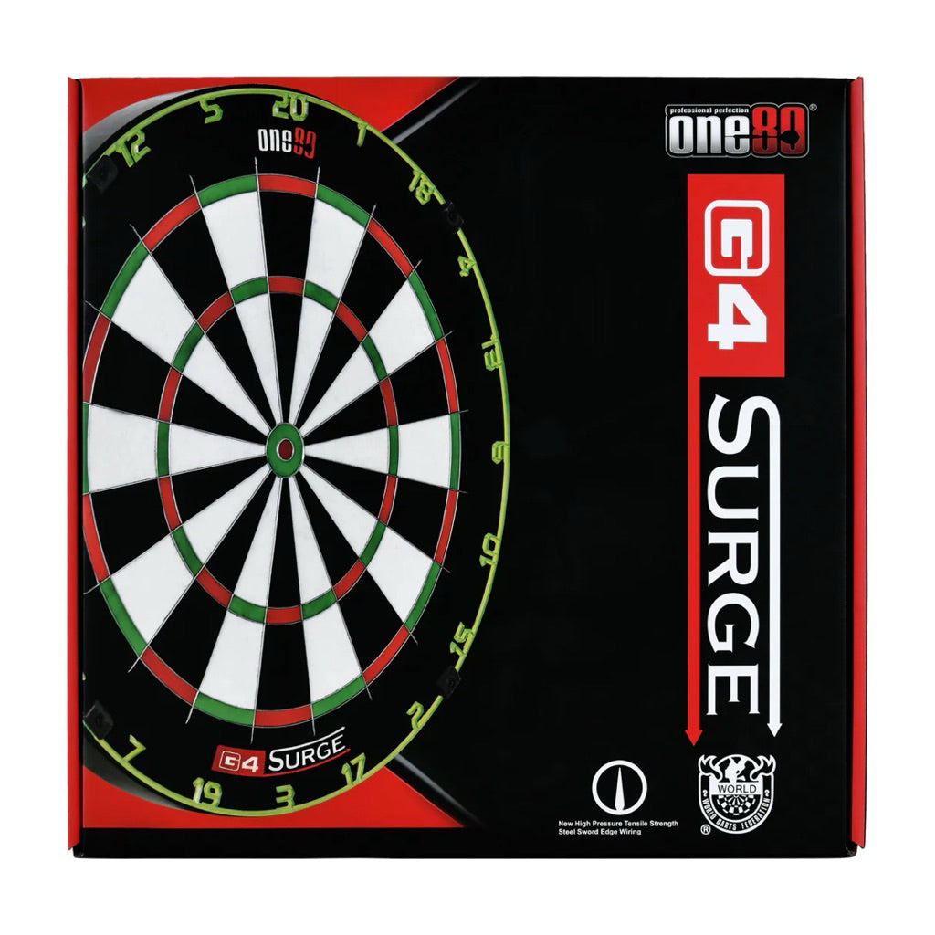 One80 G4 Surge Bristle Steel Tip Dart Board • SGDARTS