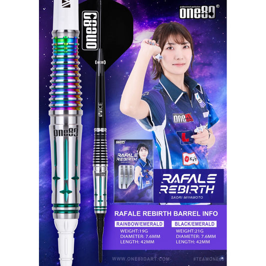 One80 Darts • Rafale Rebirth • Saori Miyamoto • 19g 21g • SGDARTS