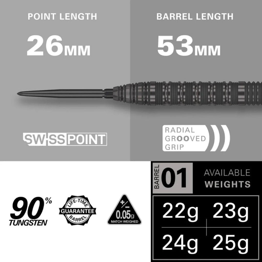 [STEELTIP] Target Darts • Bolide Void 01 Swiss Point • 22g 23g 24g • SGDARTS