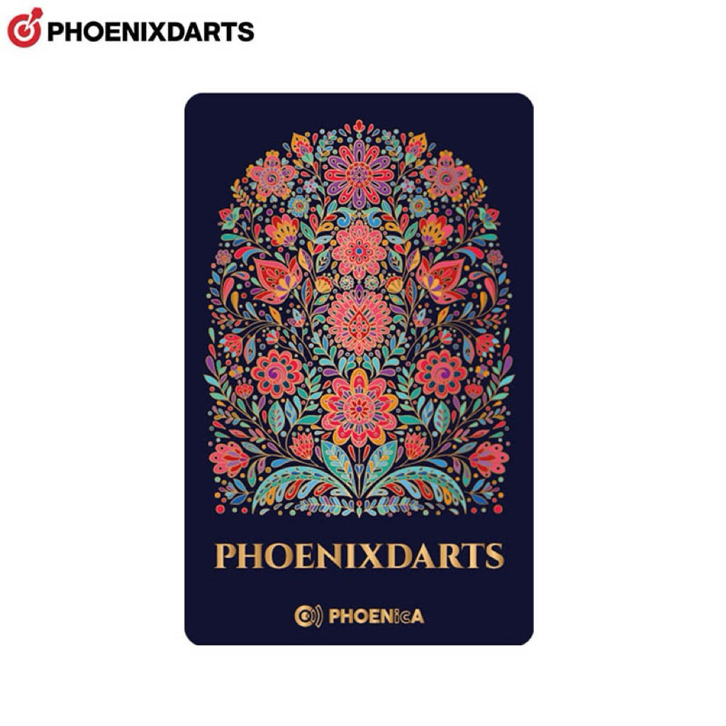 Phoenix Darts Card • Flower • SGDARTS