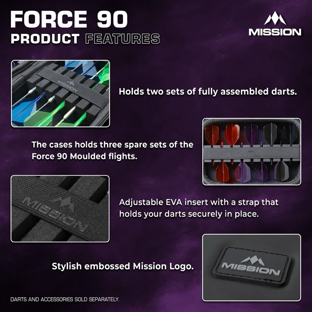Mission Force 90 EVA Darts Wallet • Darts Case • SGDARTS