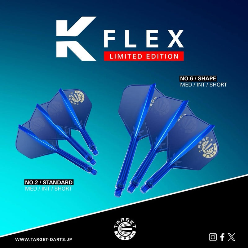 K Flex Target Logo Blue x Gold [Standard] • [Shape] • SGDARTS