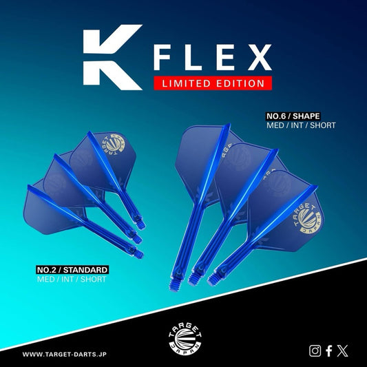 K Flex Target Logo Blue x Gold [Standard] • [Shape] • SGDARTS