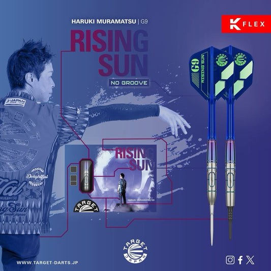 Target Darts • Rising Sun G9 No Grooved • Haruki Muramatsu • 19g • SGDARTS