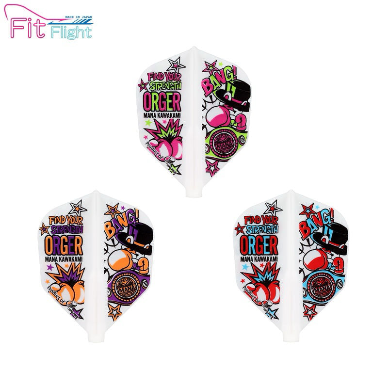 Fit Flight Player • Mana Kawakami 4 [Shape] • Dart Flights • SGDARTS