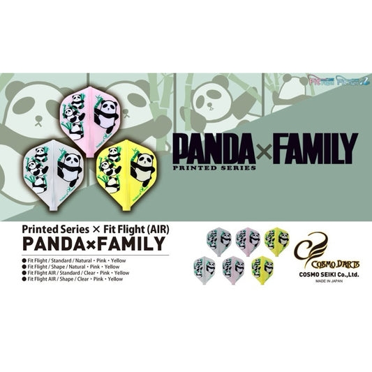 Fit Flight • Panda x Family [Shape] • Dart Flights • SGDARTS