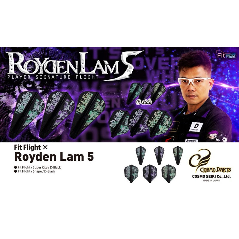 Fit Flight Player • Royden Lam 5 [Shape] [Super Kite] • Dart Flights • SGDARTS