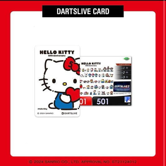 【Limited Edition】 Hello Kitty 50th Anniversary Dartslive Card • SGDARTS