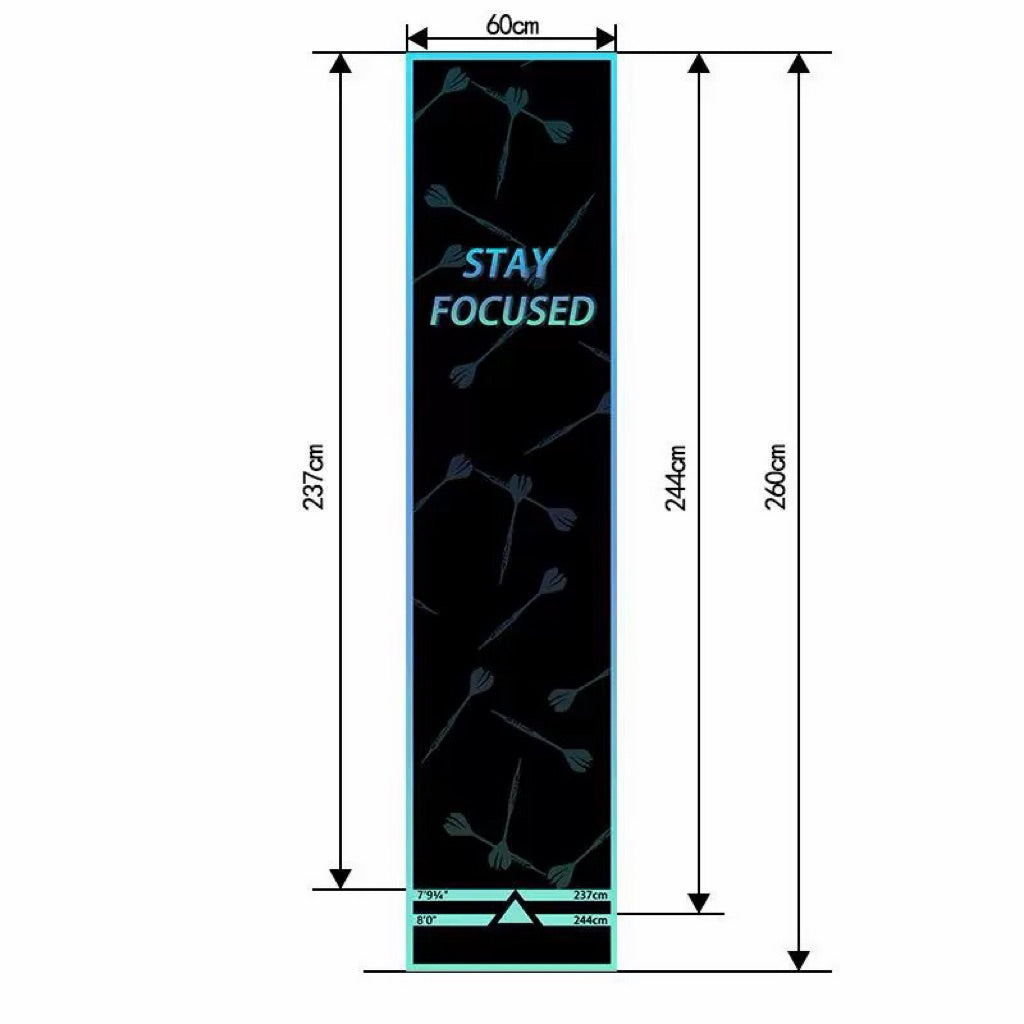 Darts Mat • For Soft Tip & Steel Tip Darts • SGDARTS