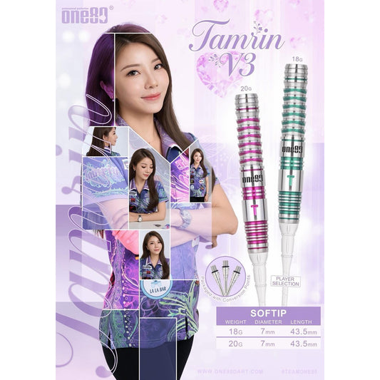 One80 Darts • Tamrin V3 • Tamrin Ng • 18g 20g • SGDARTS