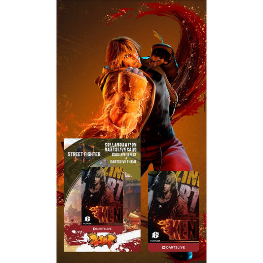【Limited Edition】 Street Fighter Dartslive Card • Ken • SGDARTS