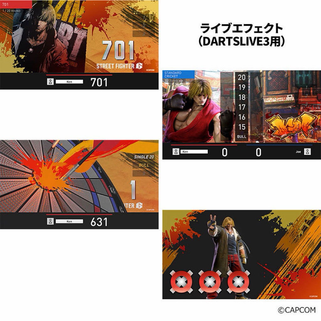 【Limited Edition】 Street Fighter Dartslive Card • Ken • SGDARTS