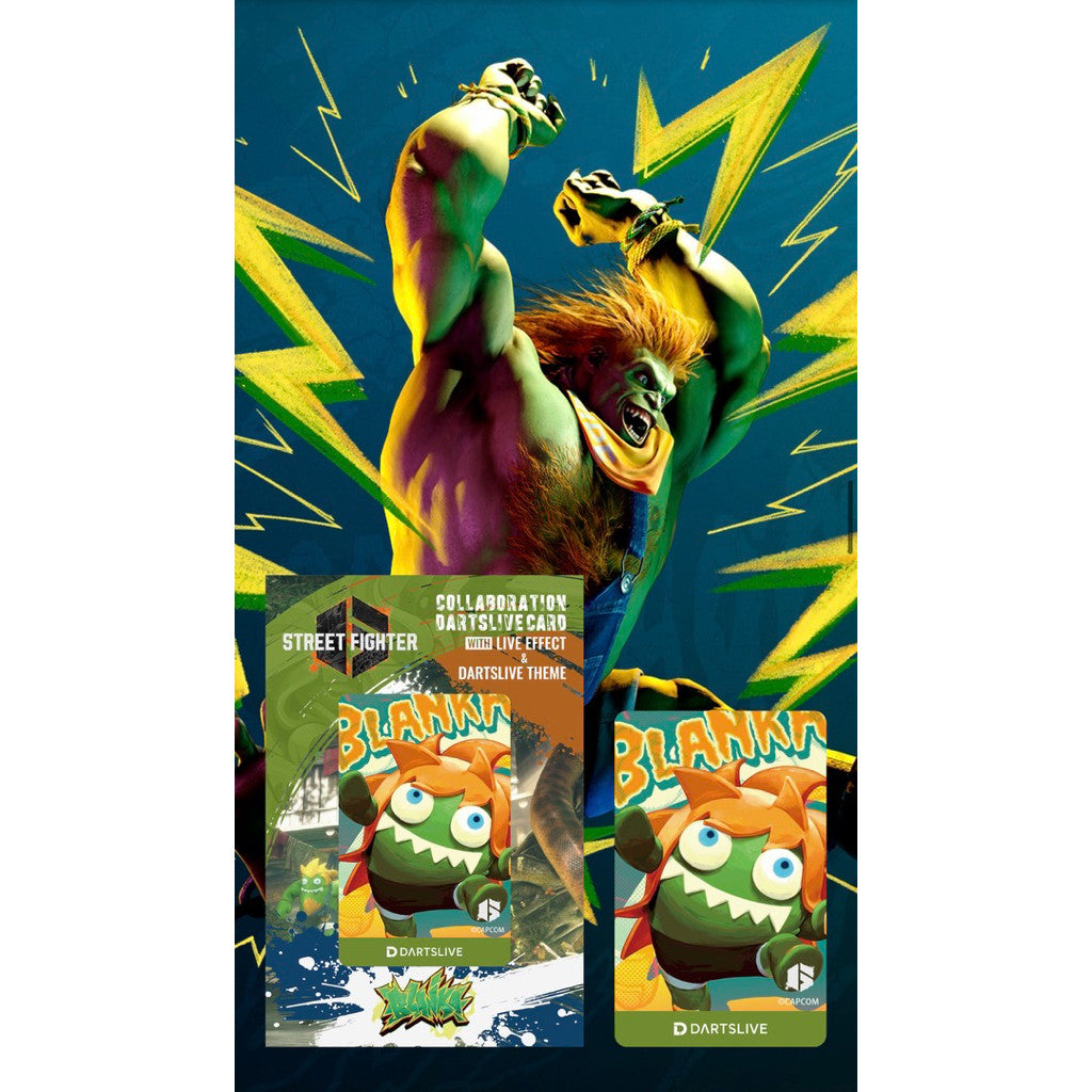 【Limited Edition】 Street Fighter Dartslive Card • Blanka • SGDARTS