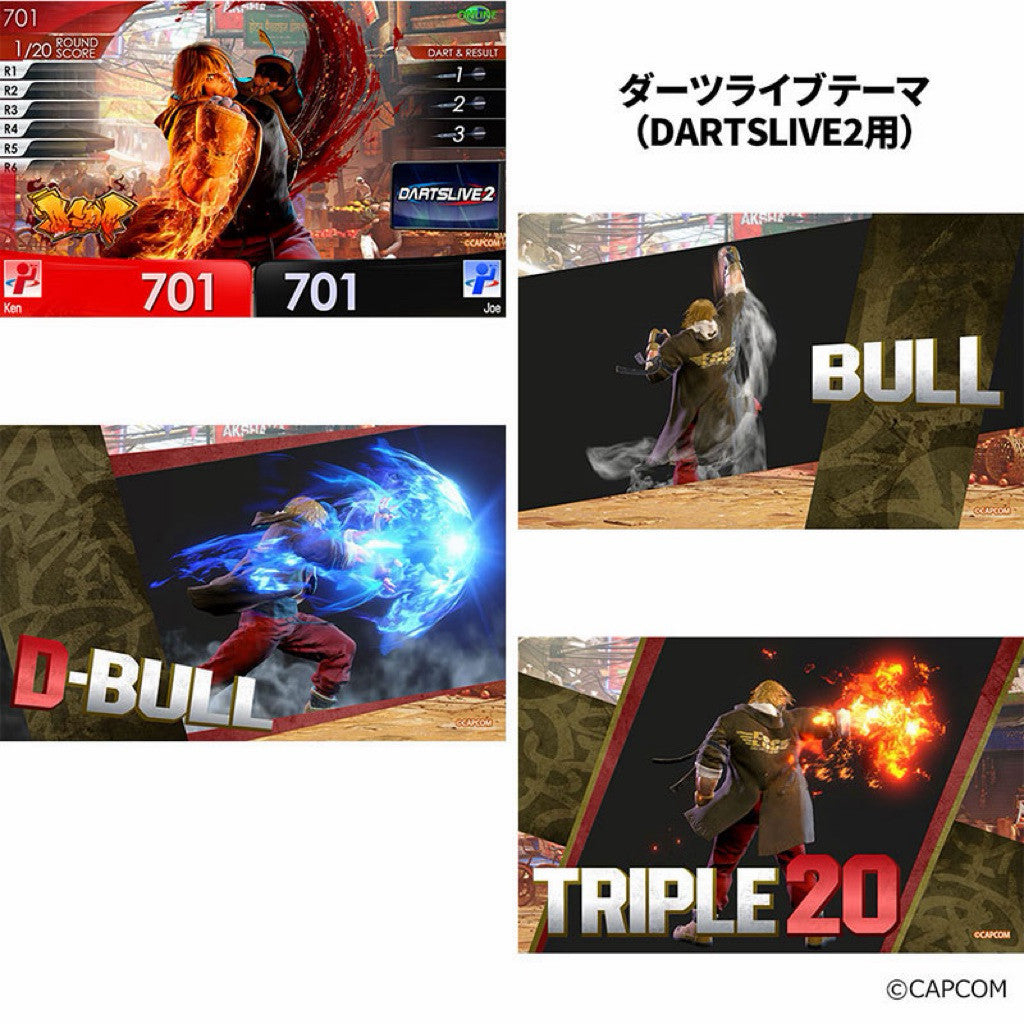 【Limited Edition】 Street Fighter Dartslive Card • Ken • SGDARTS