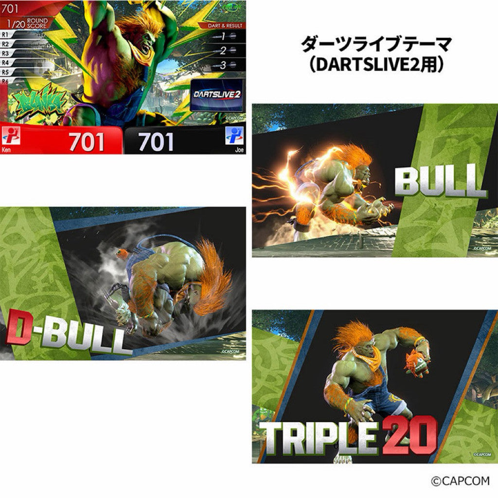 【Limited Edition】 Street Fighter Dartslive Card • Blanka • SGDARTS