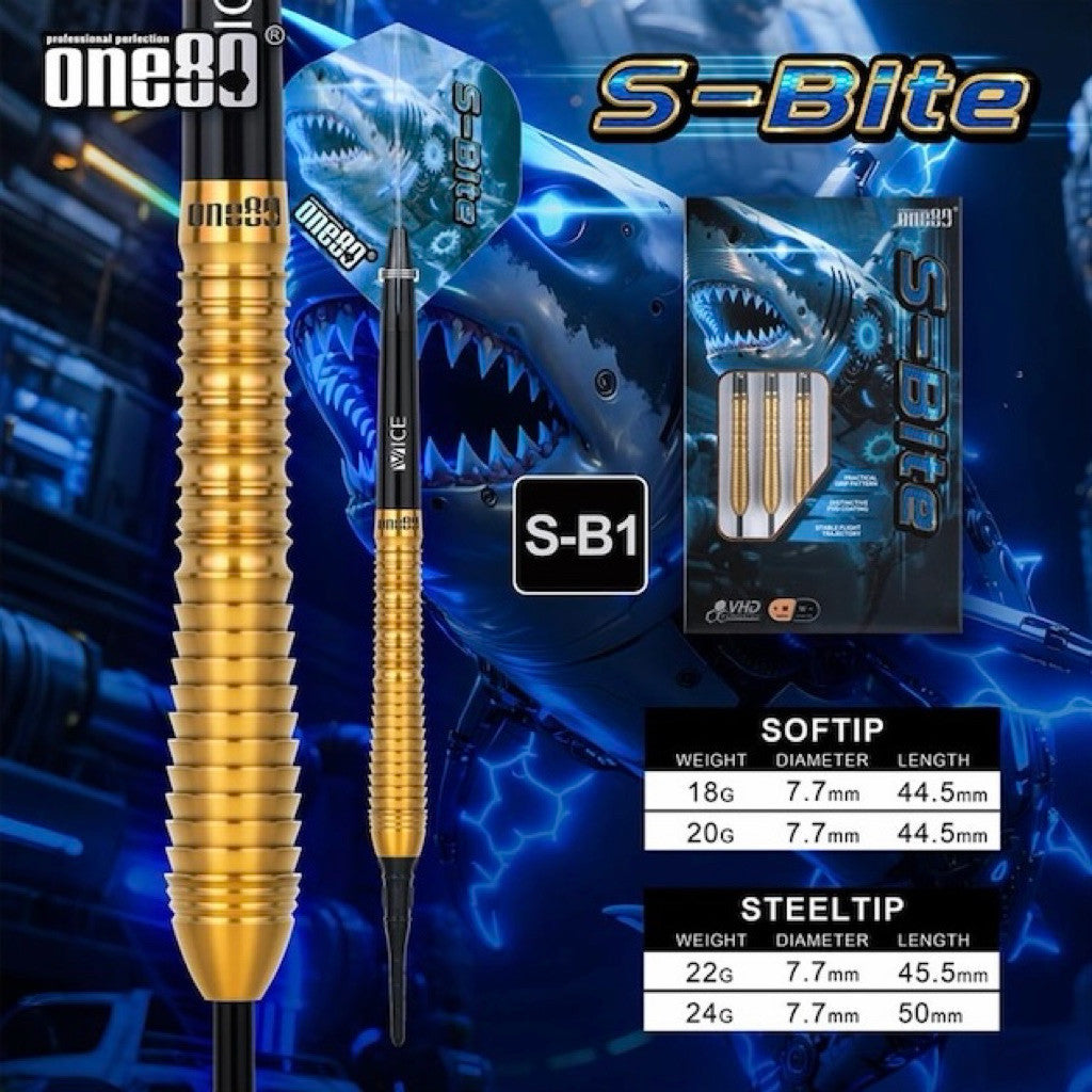 One80 Darts • S-Bite S-B1 • 18g 20g • SGDARTS