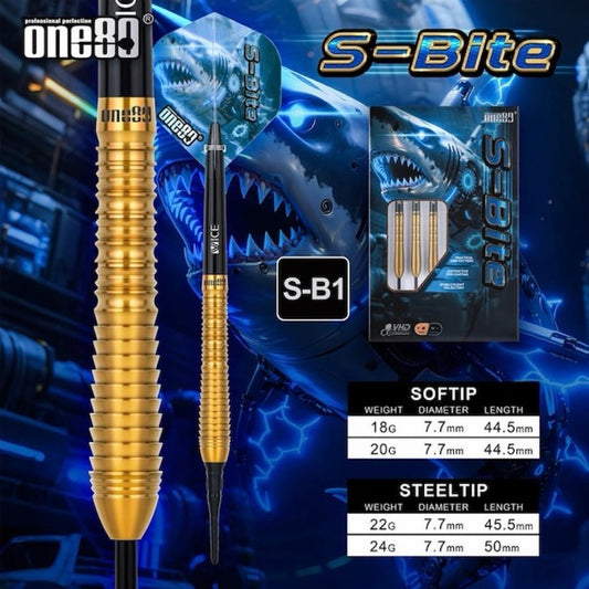 One80 Darts • S-Bite S-B1 • 18g 20g • SGDARTS