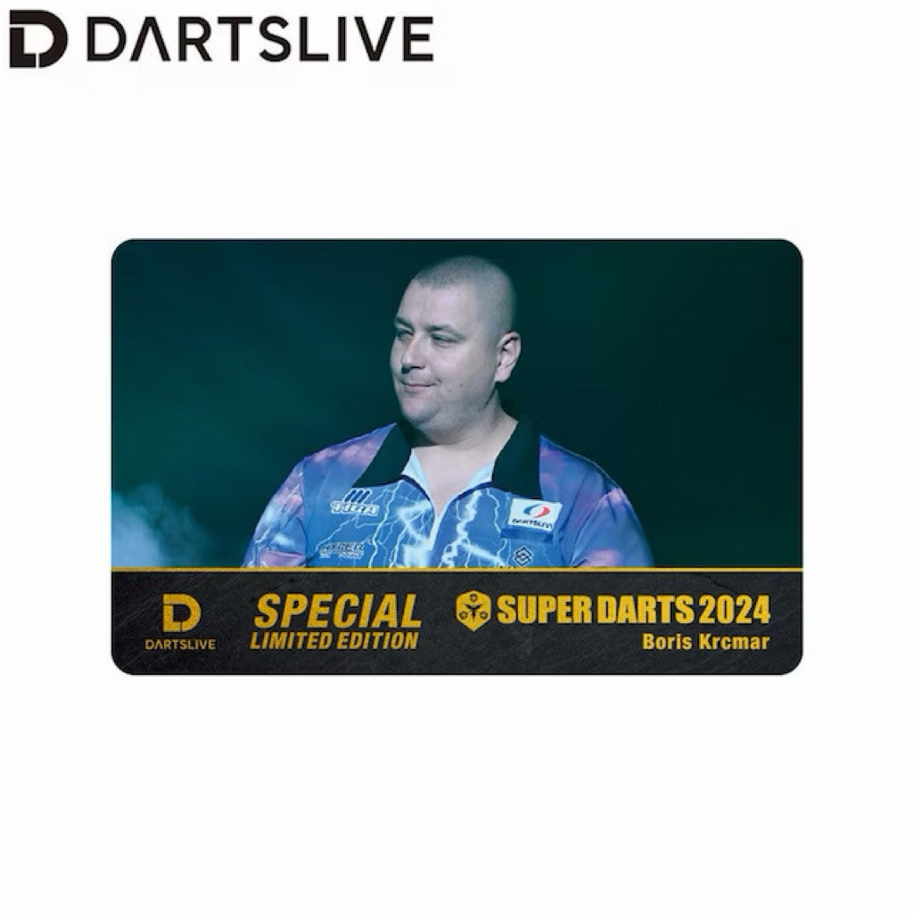 SUPER DARTS Dartslive Player Goods • Boris Krcmar Dartslive Card • SGDARTS