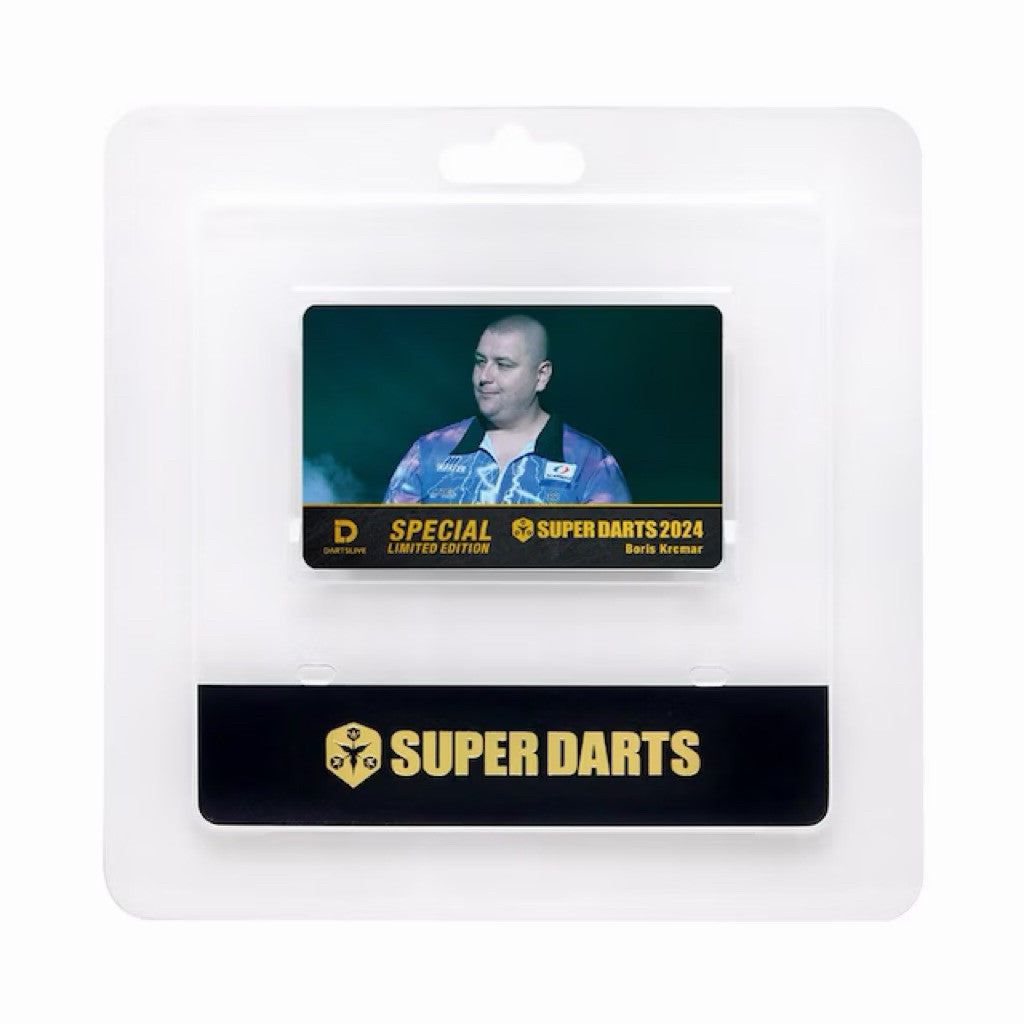 SUPER DARTS Dartslive Player Goods • Boris Krcmar Dartslive Card • SGDARTS