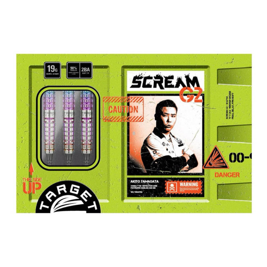 【Limited Edition】 Target Darts • Scream G2 • Akito Yamagata • 19g • SGDARTS