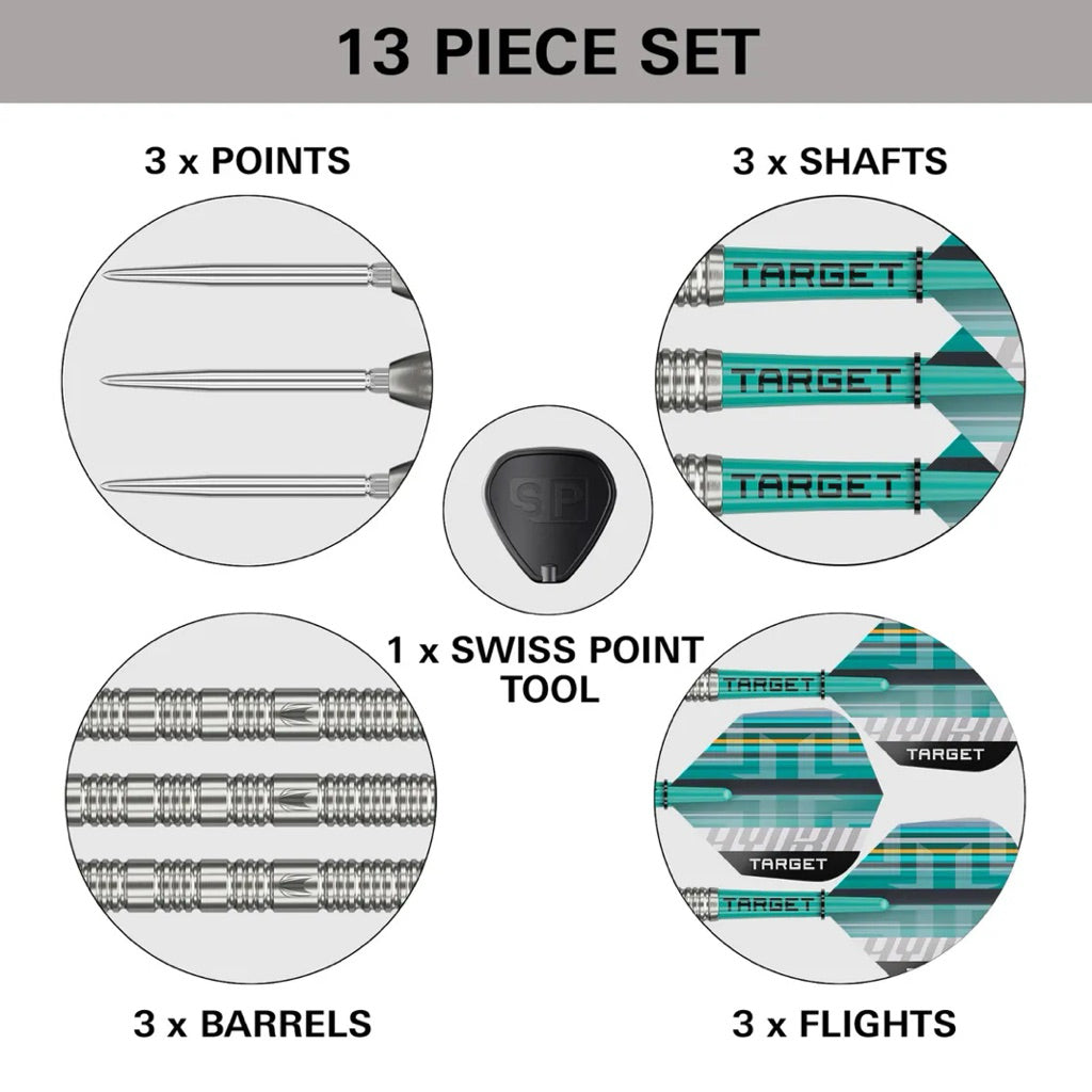 [STEELTIP] Target Darts • Hydro 02 Swiss Point • 21g 23g • SGDARTS