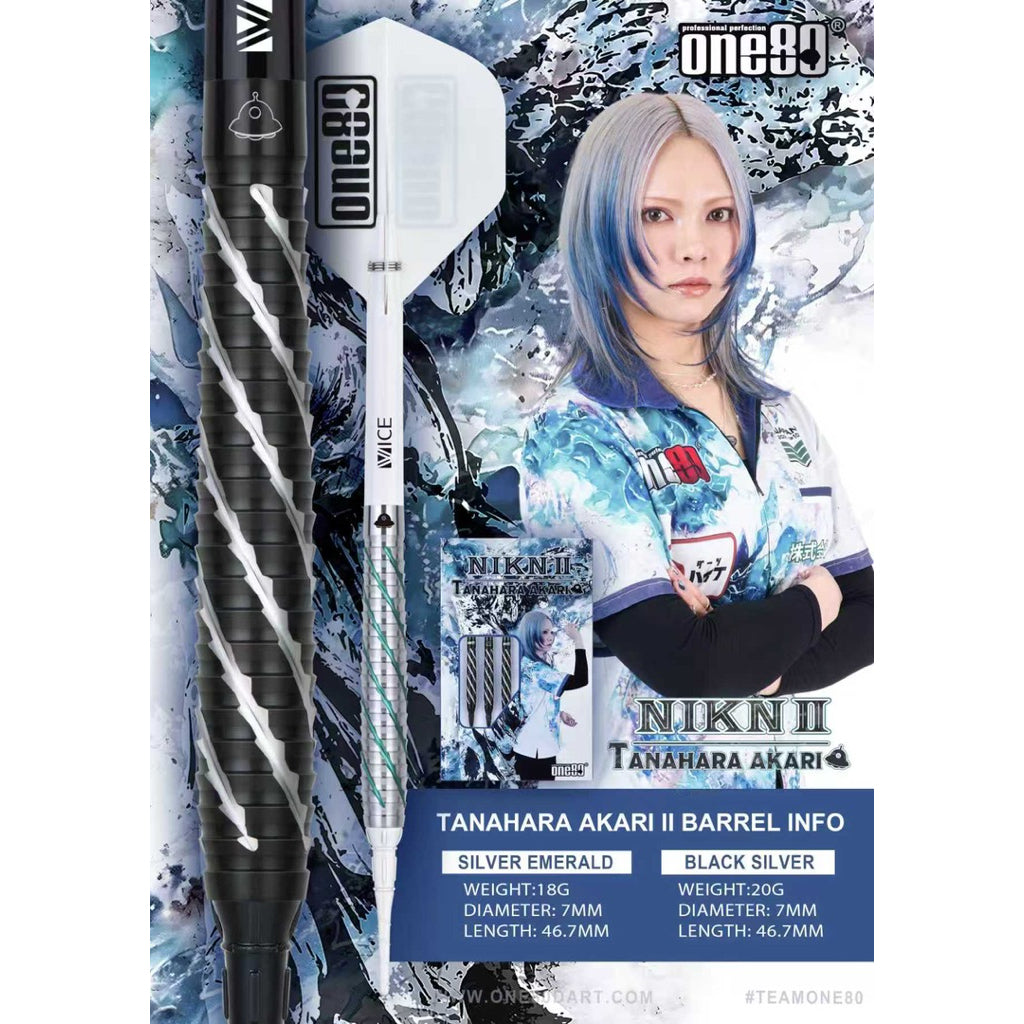 One80 Darts • Nikn II • Tanahara Akari • 18g 20g • SGDARTS