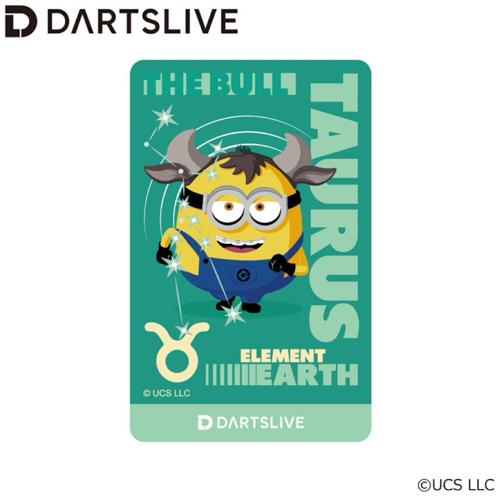 【Limited Edition】 Minions Horoscope Dartslive Card • SGDARTS