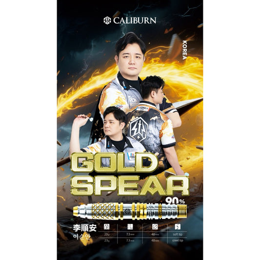 Caliburn Darts • Gold Spear • Lee Soon An • 20g • SGDARTS