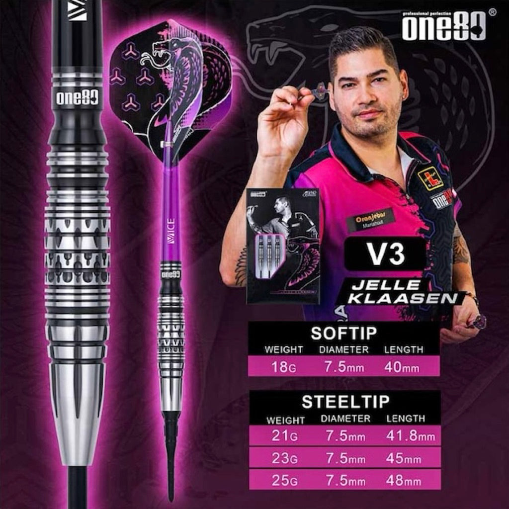 One80 Darts • Jelle Klaasen V3 • 18g • SGDARTS